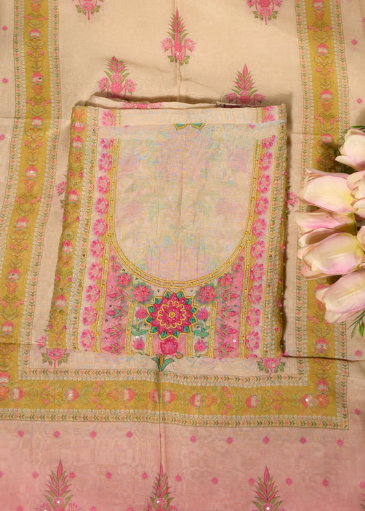 Amber Pink Cotton Floral Suit Set