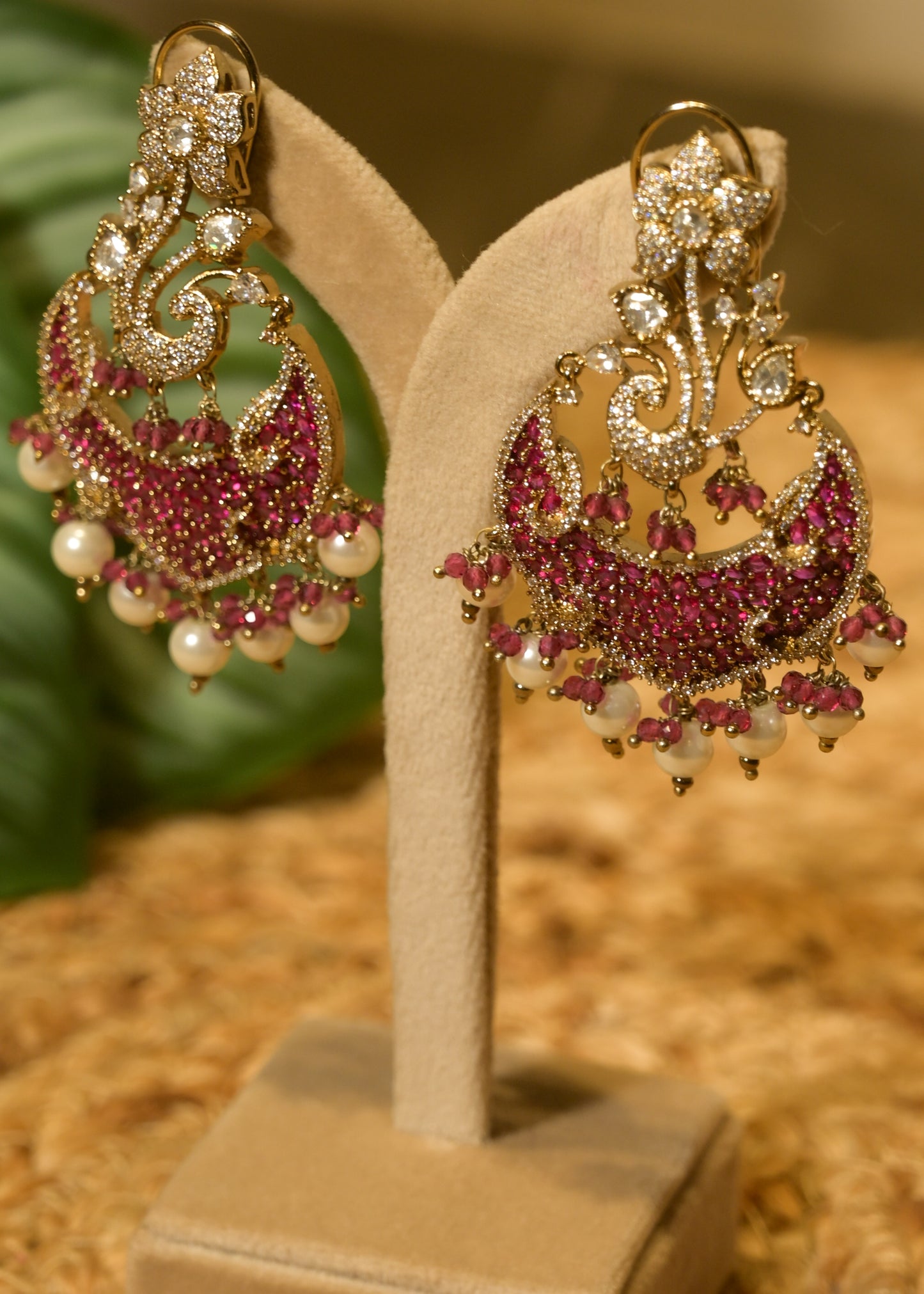 Rani Chandbali Earrings