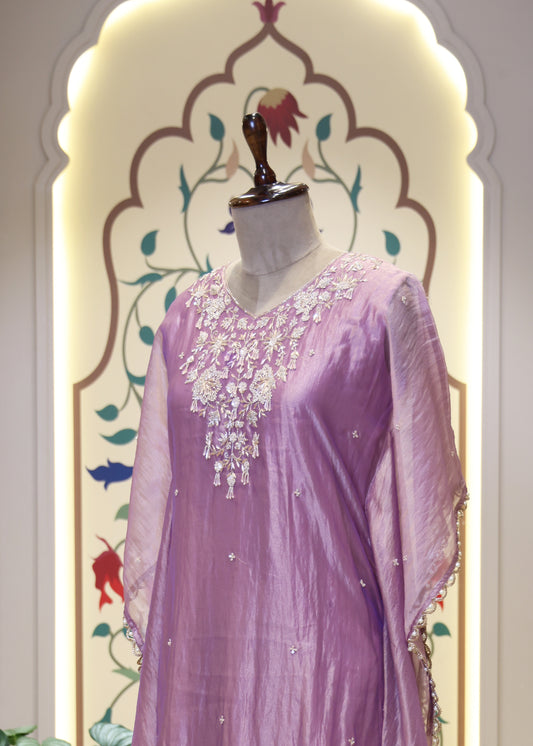 Mahi Pastel Kaftan Tissue Co-ord Set