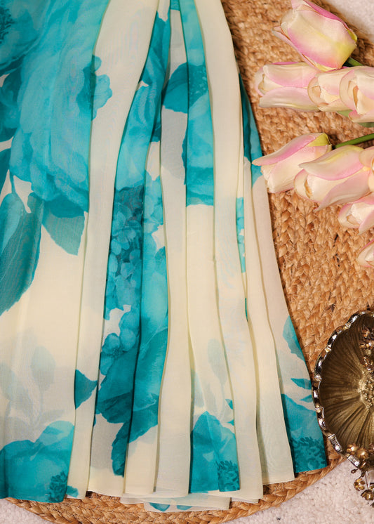 Neelam Pure Georgette Printed Saree