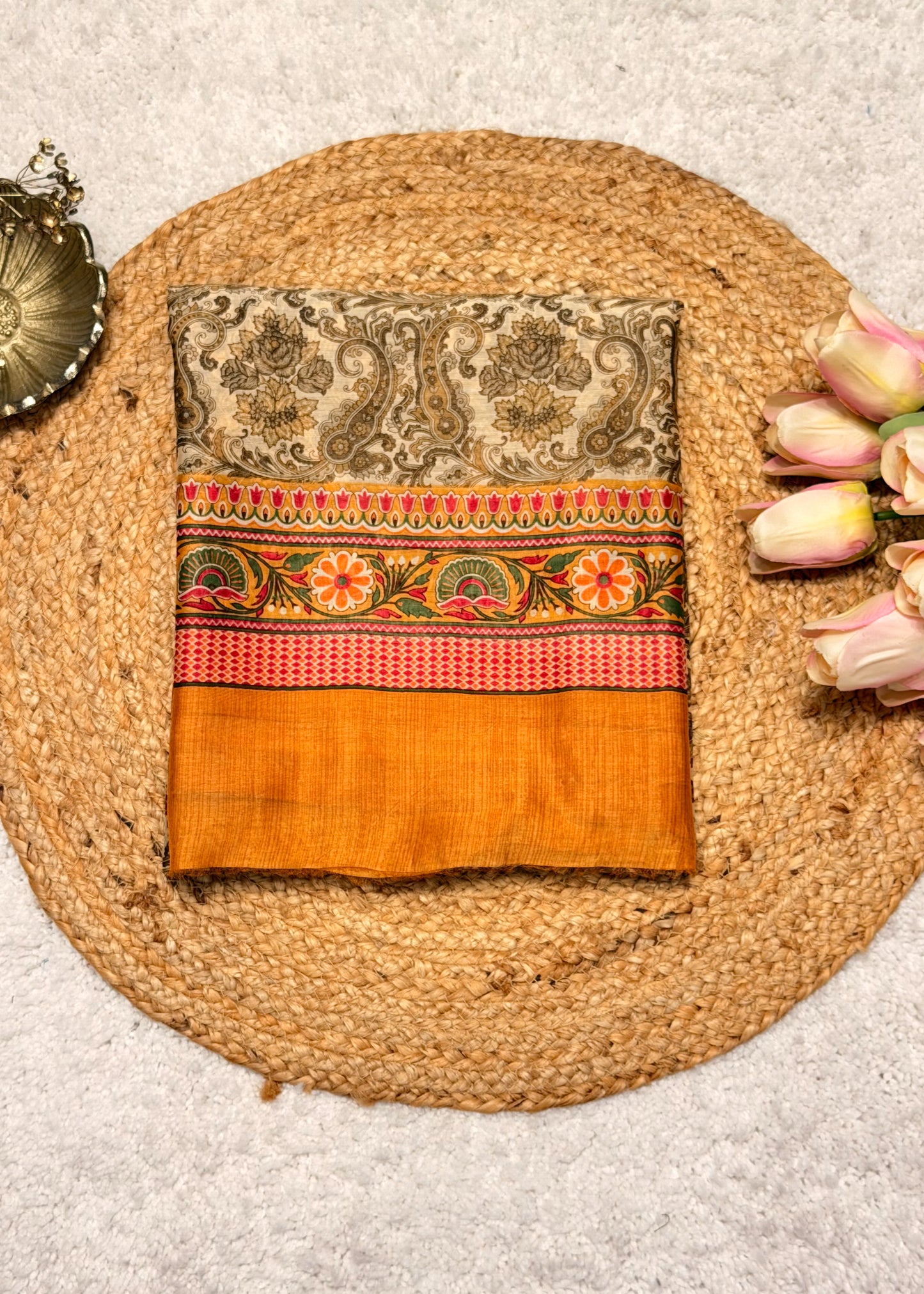 Bahaar Mustard Paisley Printed Suit Set