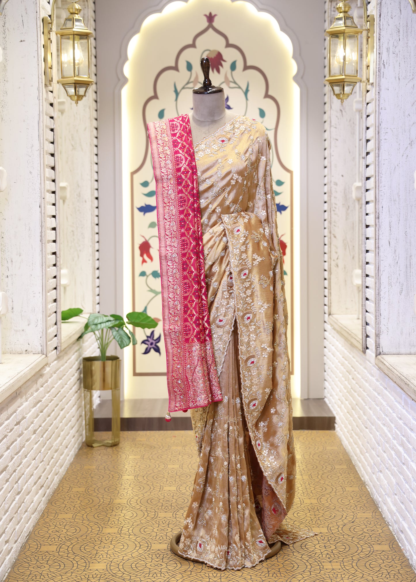 Sarini Mehroon Bridal Dupatta