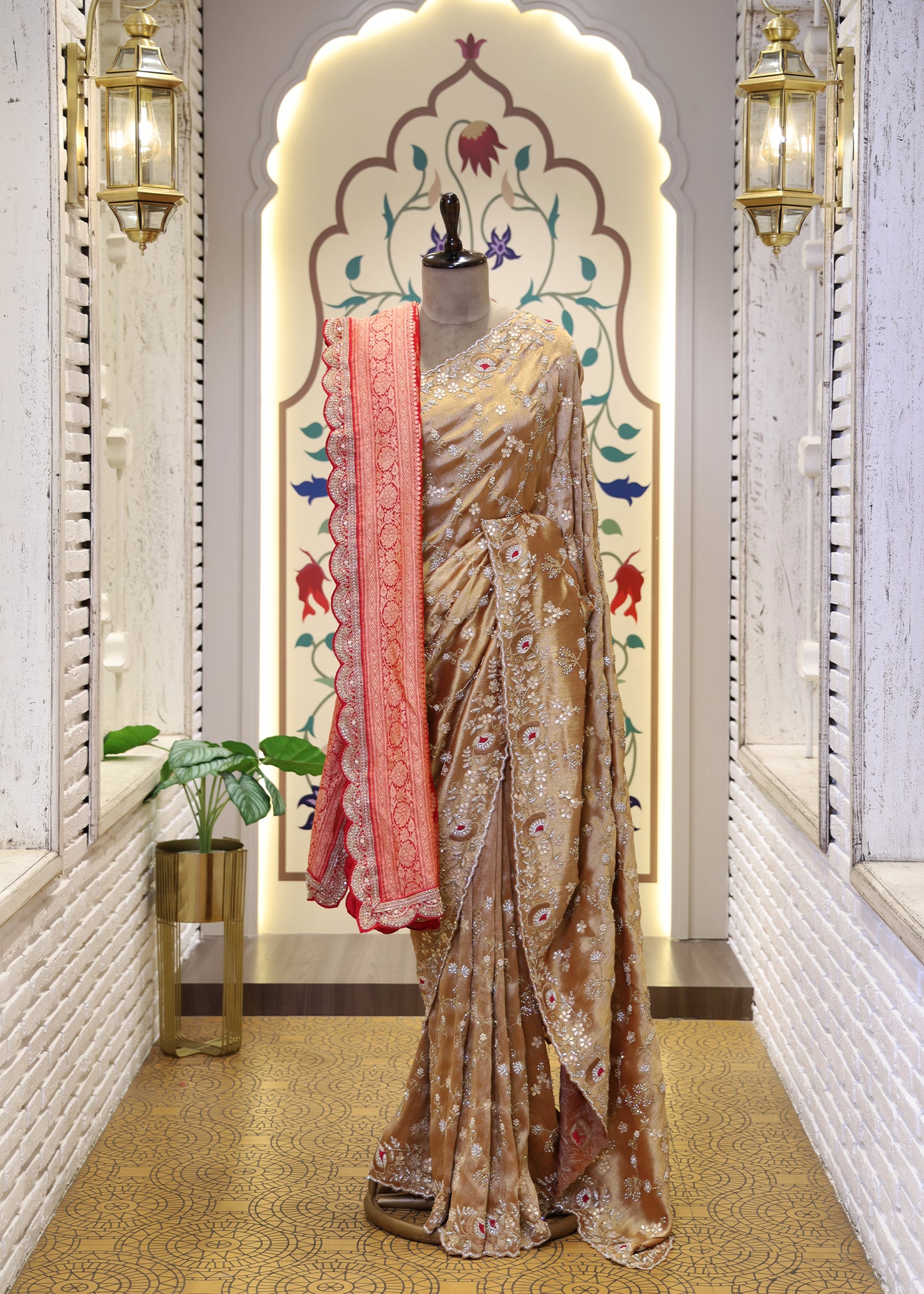 Poornima Red Bridal Dupatta