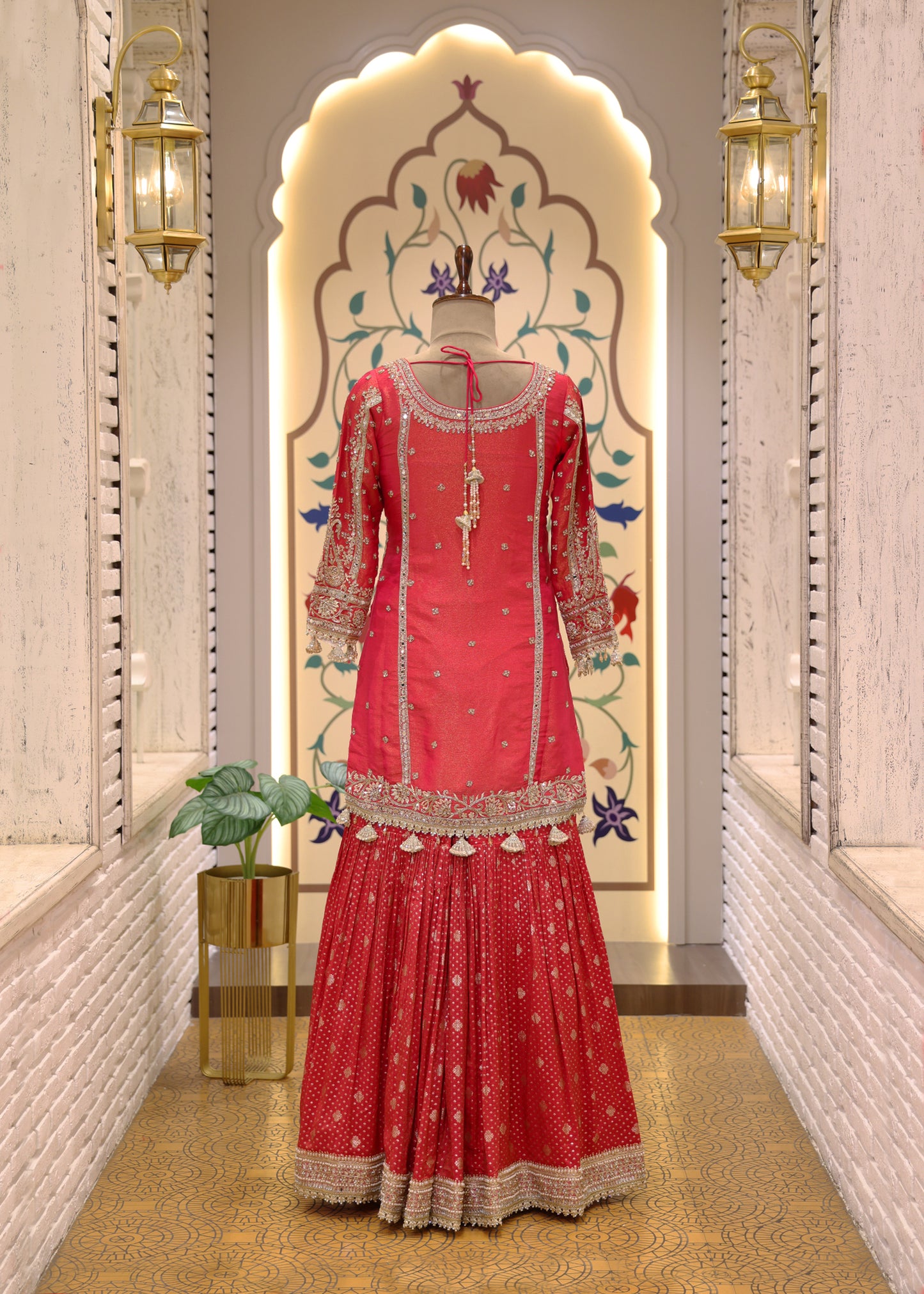 Navya Pink Heavy Sharara Set with Dupatta