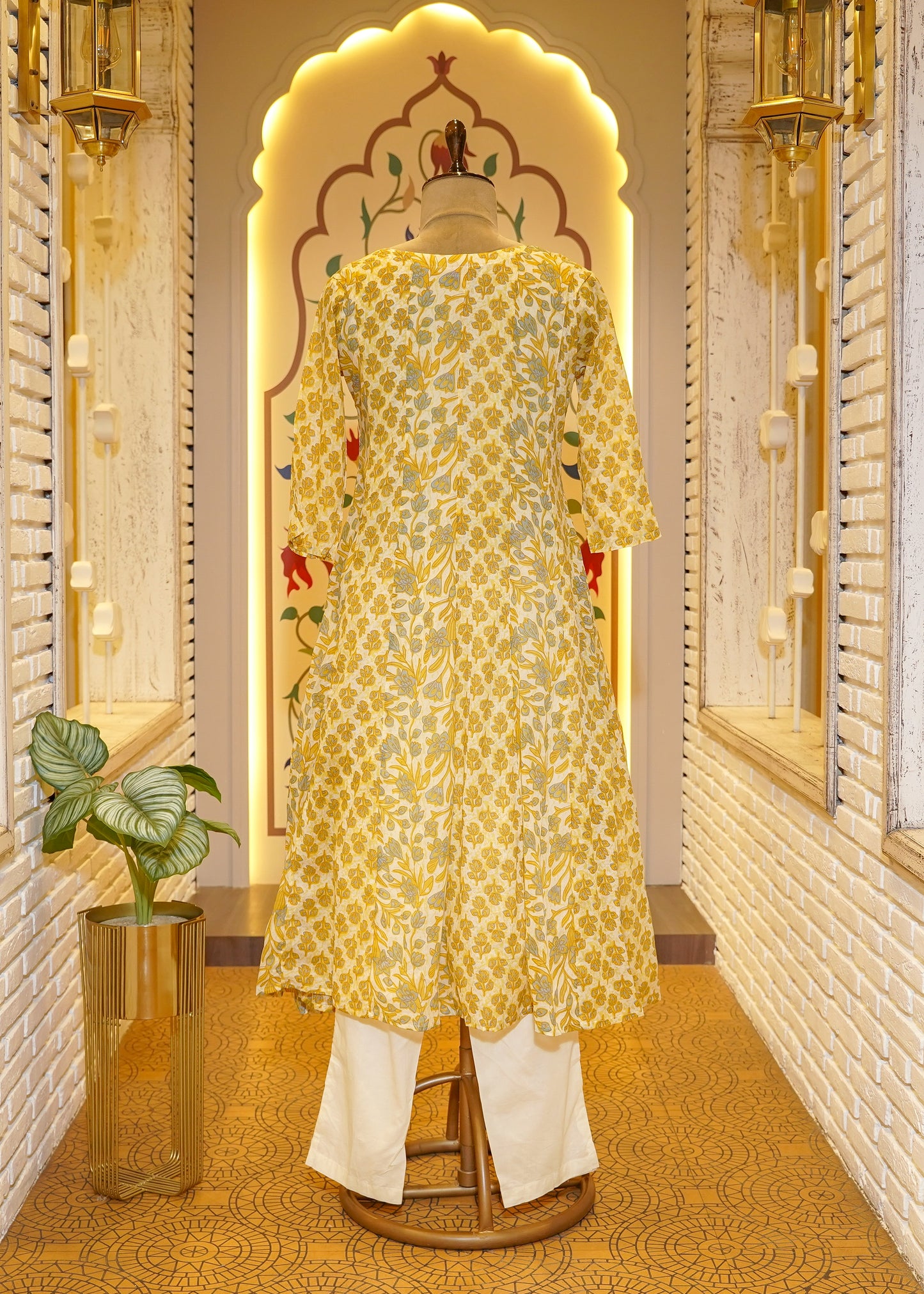 Elara Floral Printed Stitched Suit Set