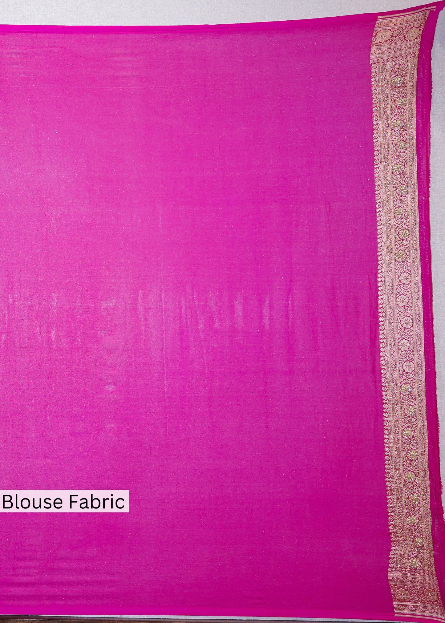 Rani khadi Georgette Jaal Saree with Zardozi Embroidery
