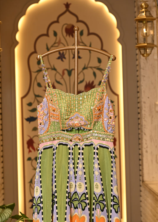 Ella Carnival Green Jumpsuit