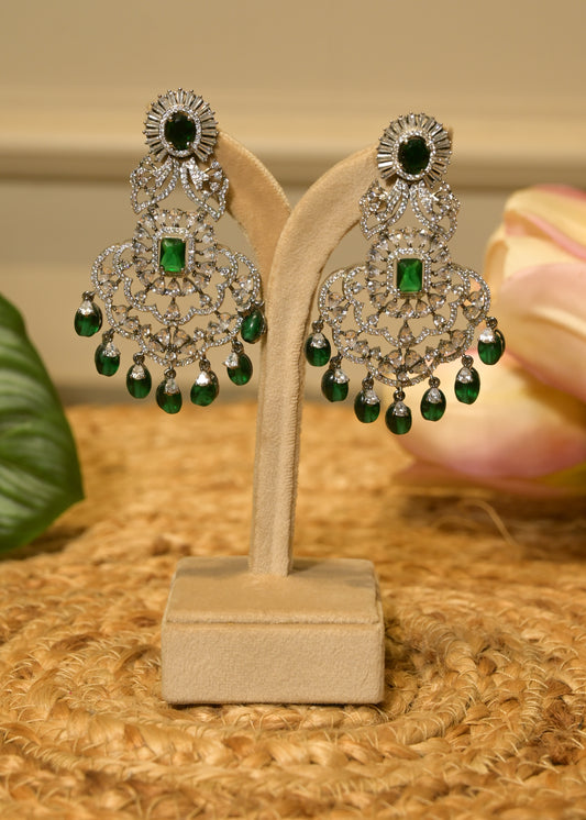 Mehr Emerald Mahal AD Earrings