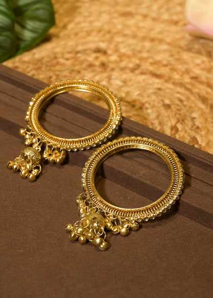 Mehfil Ghungroo Kada Bangles Set