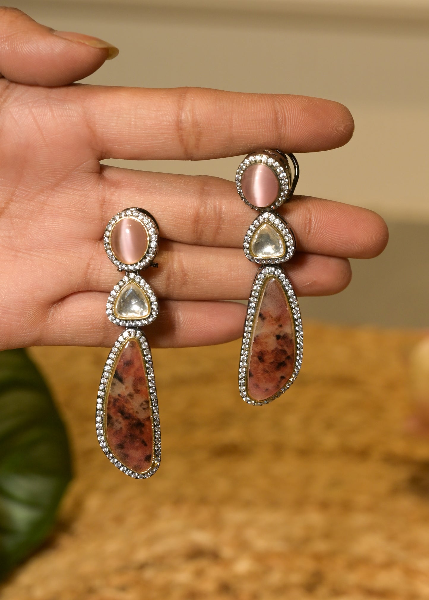 Pink Aurora Drops Earrings