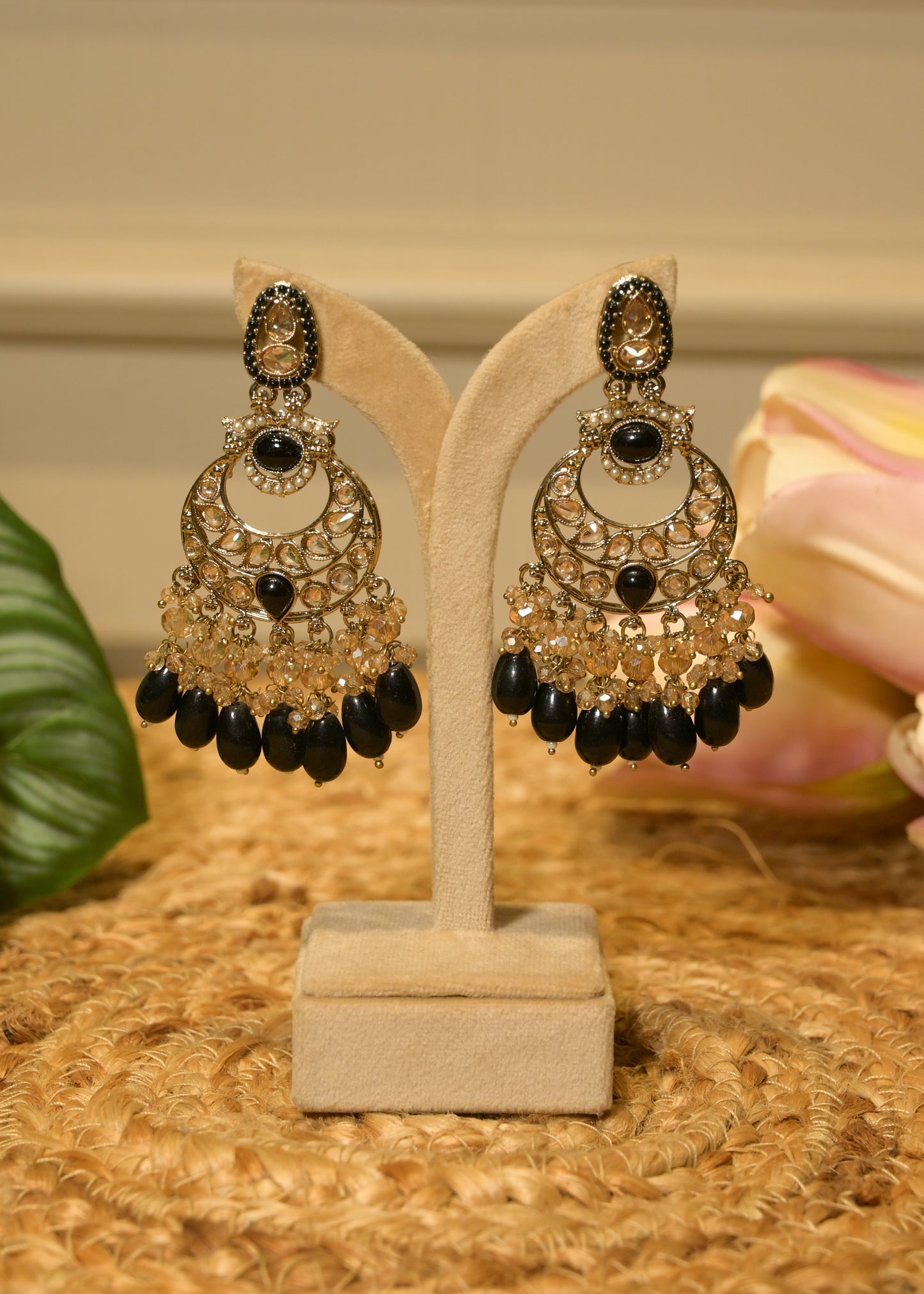 Kajal Noir Jhumka Earrings
