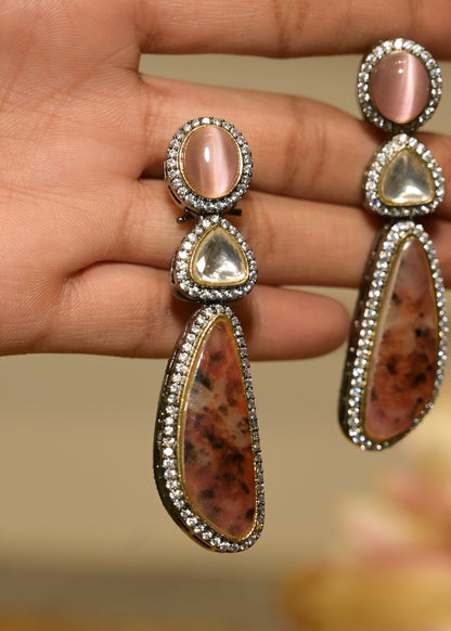Pink Aurora Drops Earrings