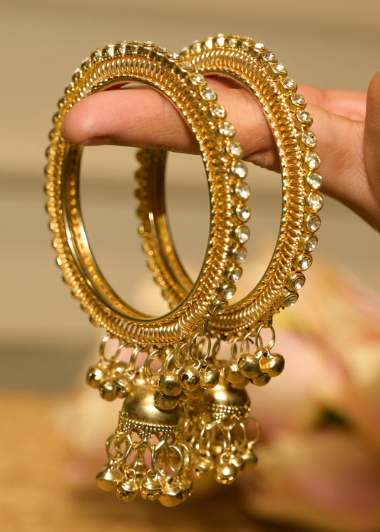 Mehfil Ghungroo Kada Bangles Set