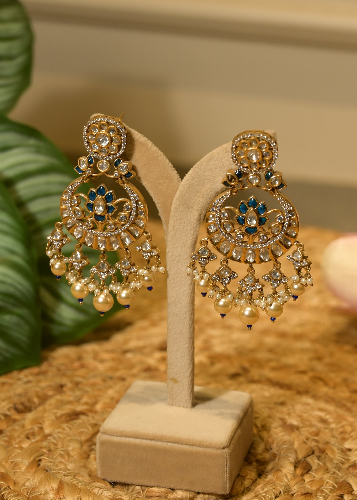 Neel Kamal Chandbali Earrings