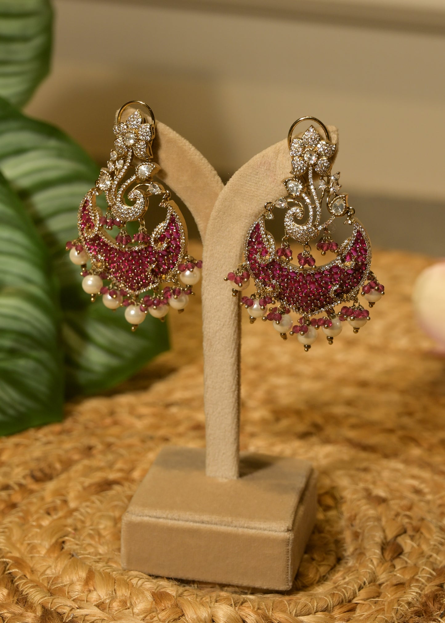 Rani Chandbali Earrings