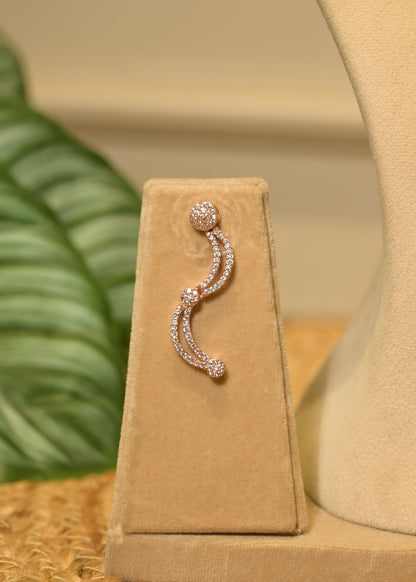 Leher AD Rose Gold Choker Set