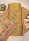Gulnaar Yellow Cotton Floral Suit Set