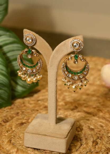 Zamrud Chandbali Earrings