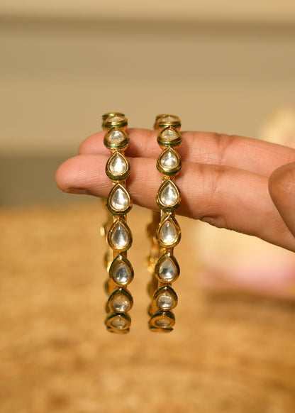 Nazakat Kundan Kada Bangle Set