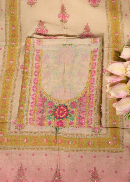 Amber Pink Cotton Floral Suit Set