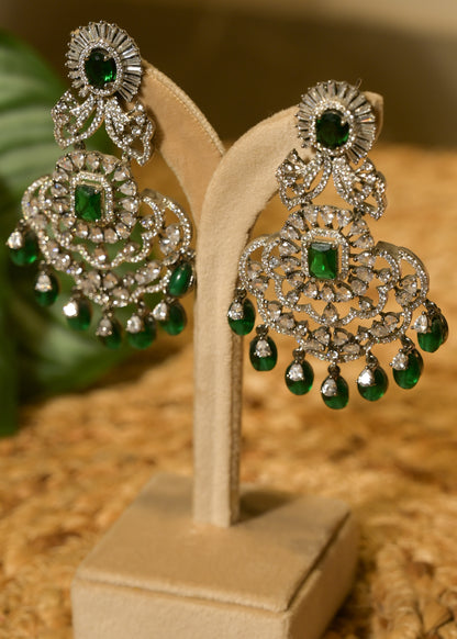 Mehr Emerald Mahal AD Earrings
