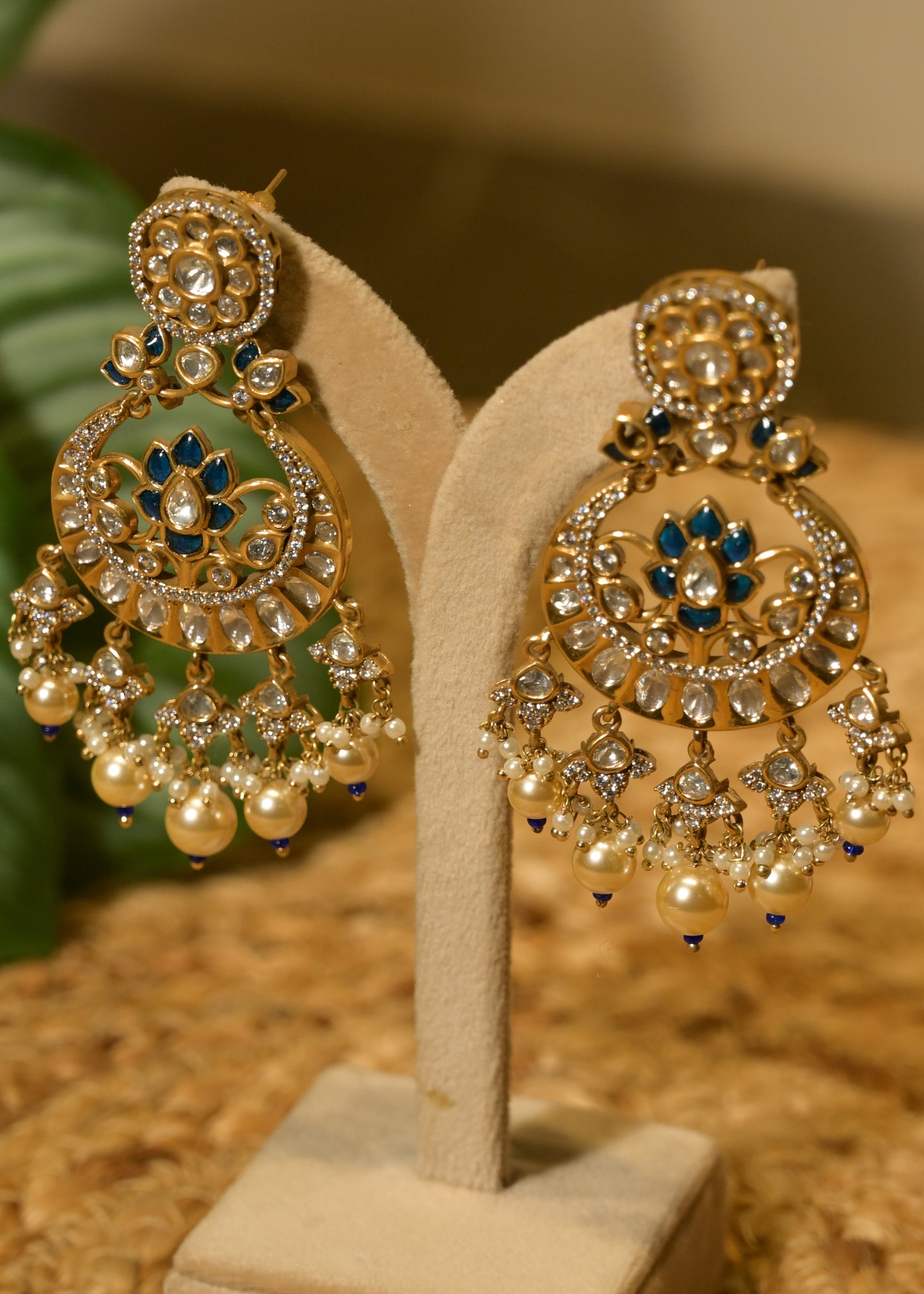 Neel Kamal Chandbali Earrings