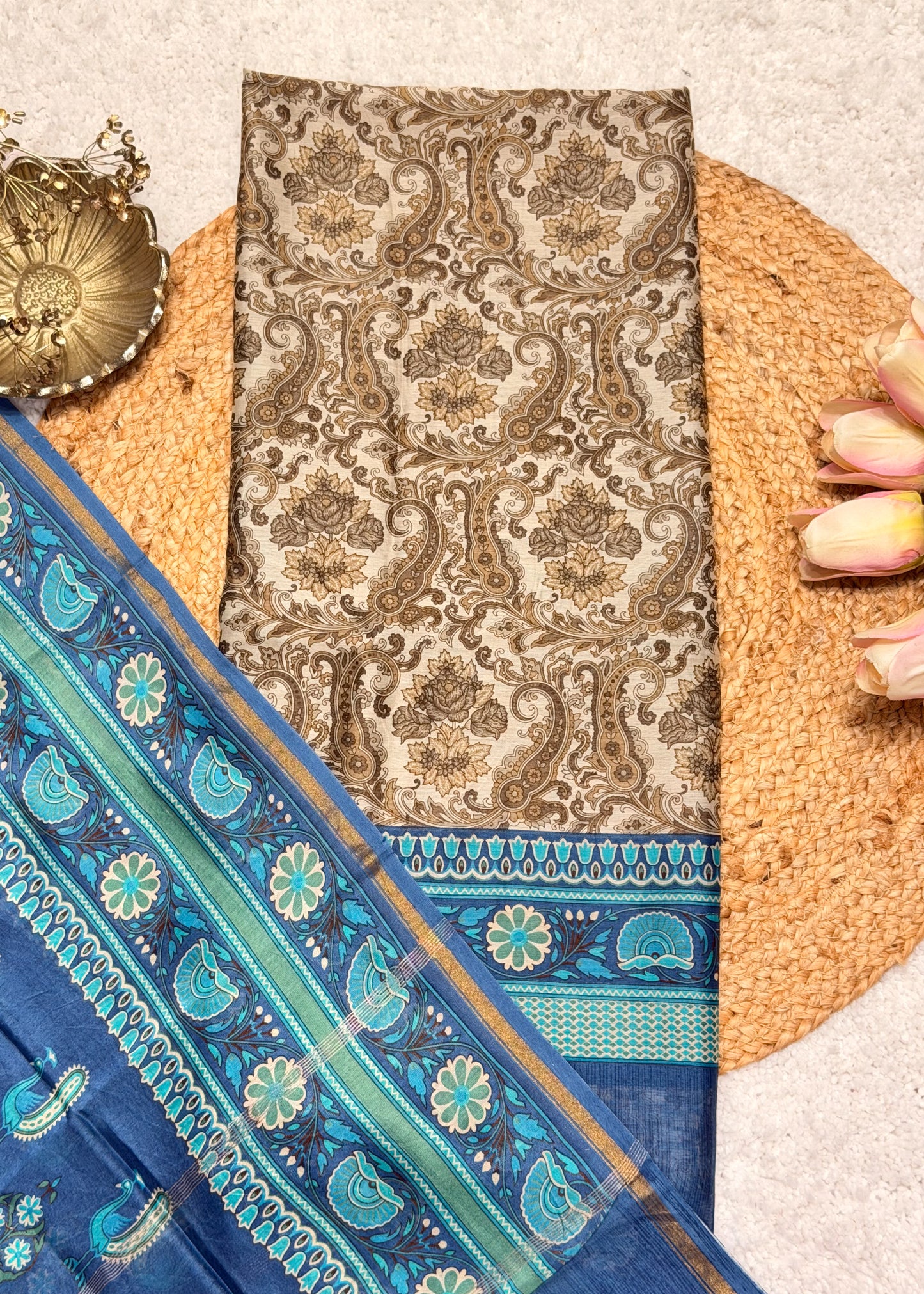 Rozana Paisley Printed Suit Set