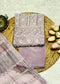 Heer Mauve Chikankari with Moti Embroidered Suit Set