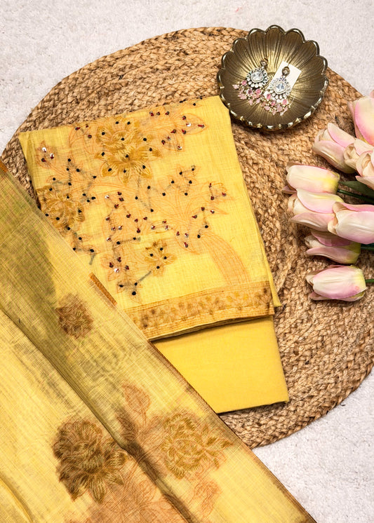 Peela Phool Unstitched Suit Set