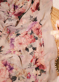 Aaina Pure Georgette Printed Saree
