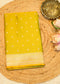 Lime Green Banarasi Kattan Silk Booti Zari Border with Unstitched Blouse