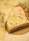 Seeya Cream Appliqué Unstitched Suit Set