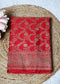 Pure Banarasi Red Saree with Unstitched Blouse