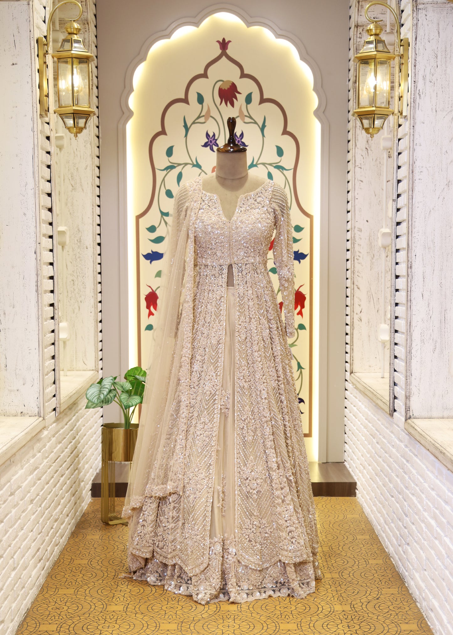 Chandni Jacket Style Lehenga with Dupatta