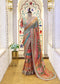 Charvi Firozi Saree with Stitched Blouse