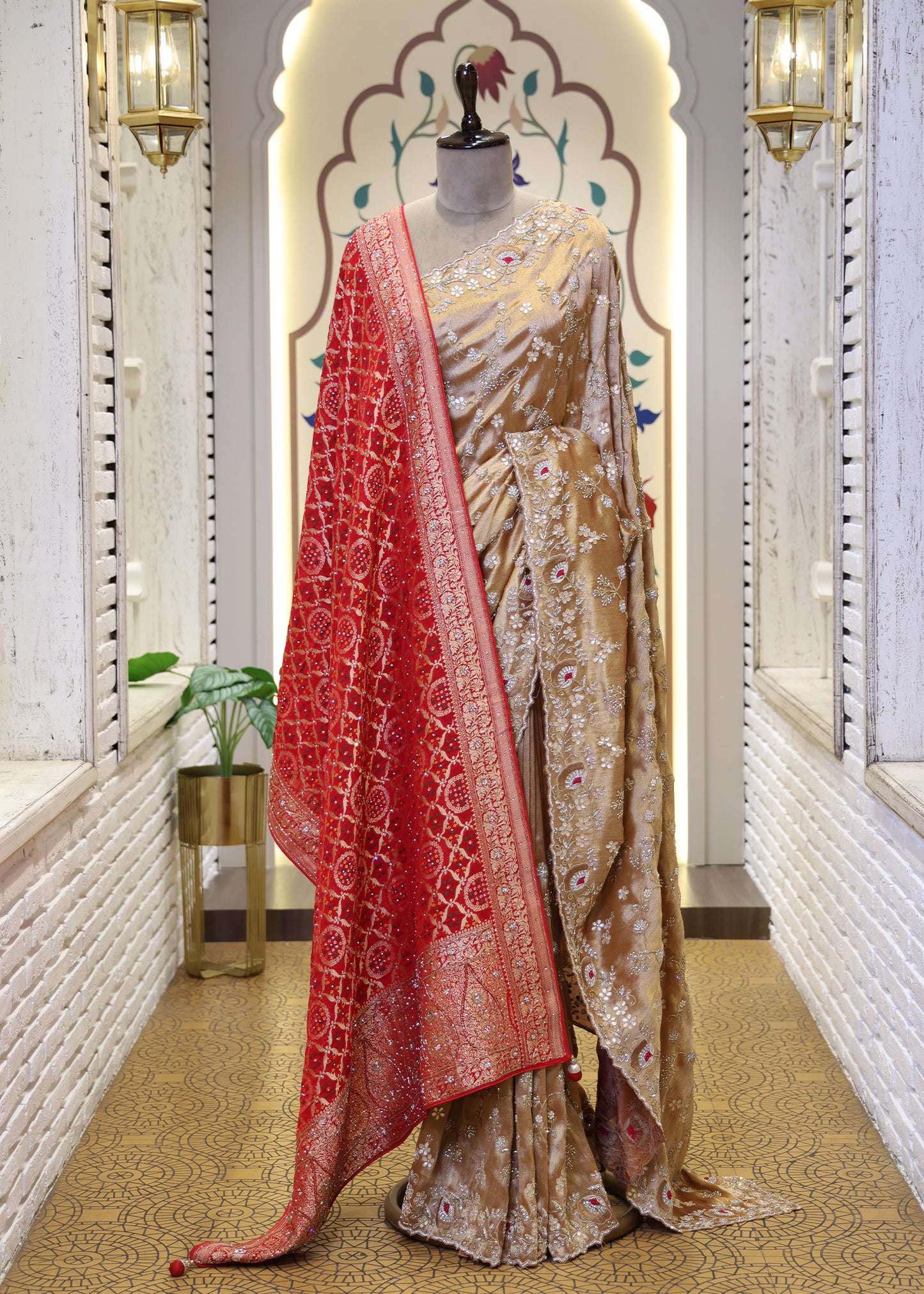 Pia Pink Bridal Dupatta
