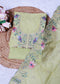Trisha Yellow Unstitched Suit set