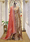Red Garchola Heavy Border Long Bridal Dupatta