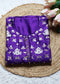 Pakhi Purple Applique Work Unstitched Suit Set