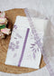 Pearl White & Purple Floral Unstitched Suit Set