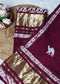 Vaani Tie n Dye Red Unstitched Suit Set