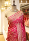 Nazini Rani Satin Silk Jaal Saree with Unstitched Blouse