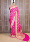 Rani khadi Georgette Jaal Saree with Zardozi Embroidery