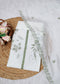 Pearl White & Green Floral Unstitched Suit Set