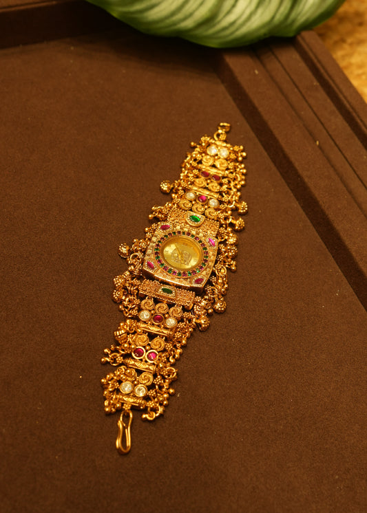 Gauhar Imperial Heritage Gold Watch Bracelet