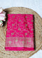Pure Banarasi Pink Saree with Unstitched Blouse