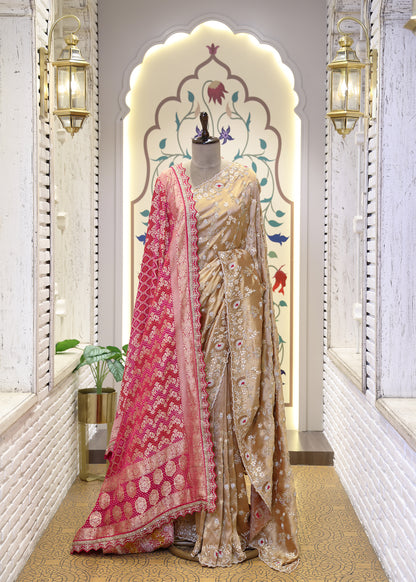 Suhani Pink Bridal Dupatta