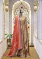 Red Garchola Heavy Border Long Bridal Dupatta