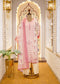 Ivory & Pink Cotton Printed 3 pc Kurti Set