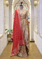 Hansika Red Bridal Dupatta